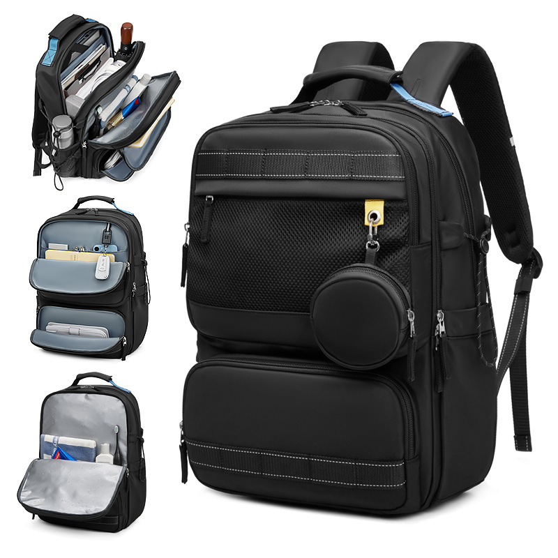 Casual backpack, multifunctional computer bag, commuter business water-resistant men's backpack, outdoor cross-border travel bag