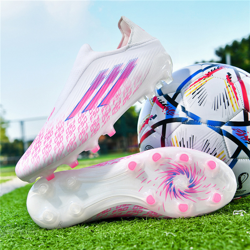 Zapatos de Fútbol de Corte Bajo para Adultos de TPU y EVA Transpirables para Césped Natural y Artificial