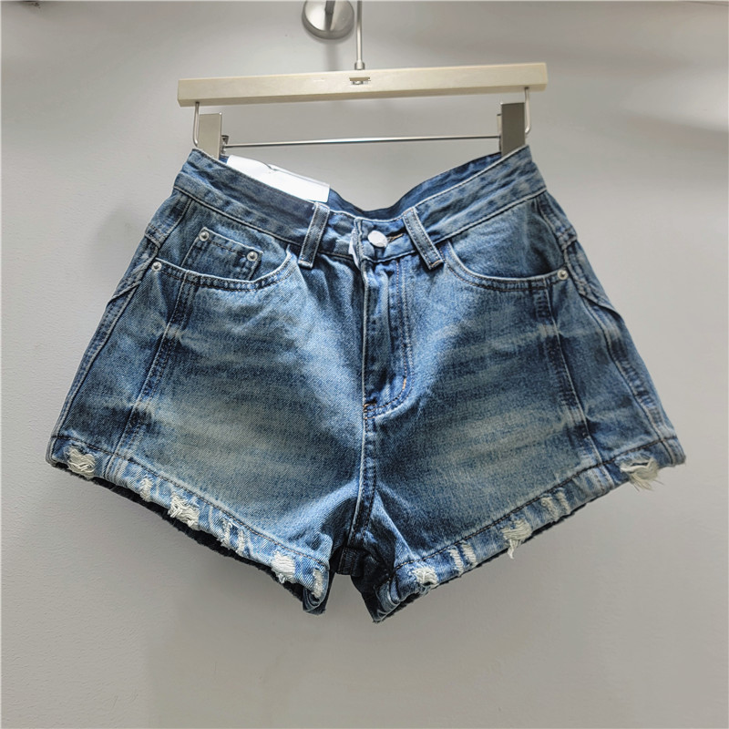 Pantalones Cortos Extra Cortos de Mezclilla para Mujer de Cintura Baja image 3
