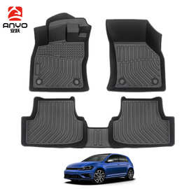 适用于Volkswagen Golf MK7 2015-2021大众高尔夫定制TPE汽车脚垫