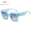 Fashionable brand trend square sunglasses, European style, cat's eye