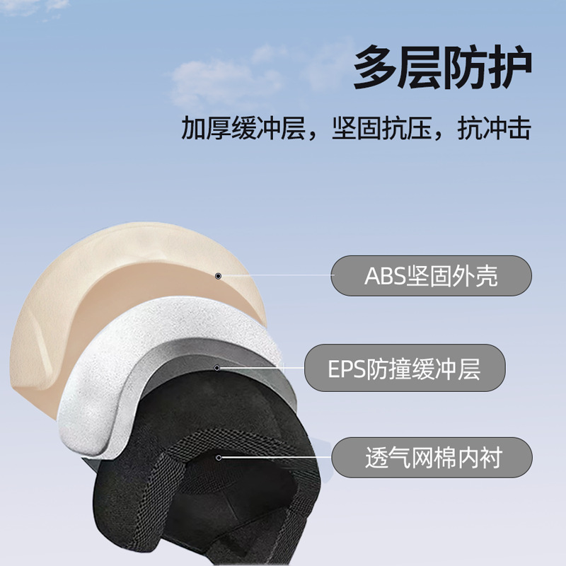 New National Standard Certified Electric Vehicle Helmet for Men and Women, Universal for All Seasons, Winter Cold-Proof and Warm Half-Helmet Solid Color Safety Helmet