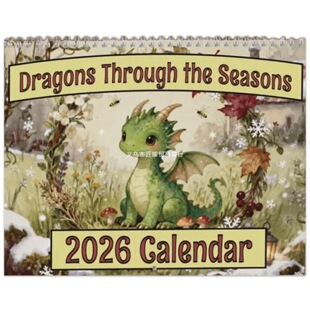 ����վ��Cottagecore  Dragon Monthly Calendar2026��@�L���՚v