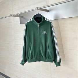 正确版本Balenc*/巴黎Blcg PRE-FALL 25大圆环刺绣摇粒绒外套卫衣