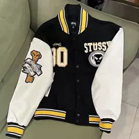 Американский стиль High Street Chaoi ins Chaoi вышитый бейсбольный костюм для мужчин и женщин 2025 весна и зима новая повседневная куртка