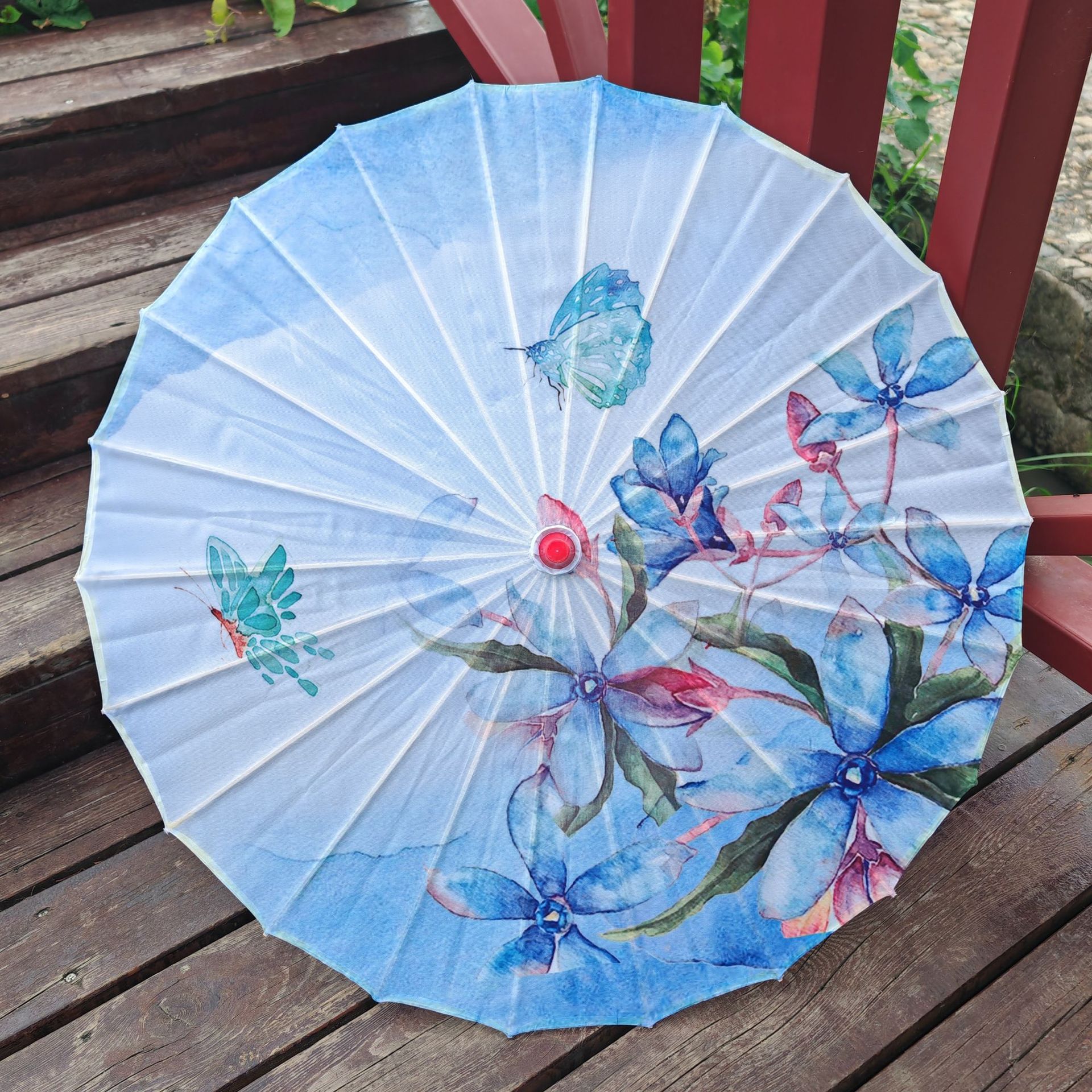 Paraguas de papel de aceite paraguas de baile paraguas antiguo de estilo japonés paraguas de baile cheongsam pasarela decoración de la boda a prueba de lluvia Hanfu paraguas