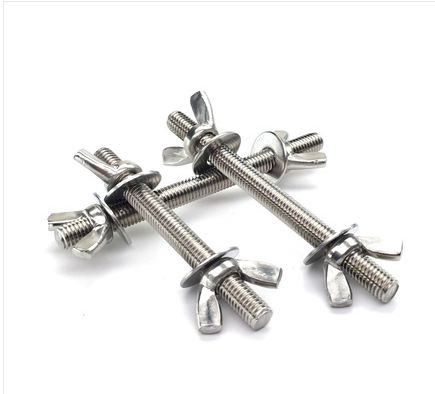 304 不锈钢穿墙螺丝加长螺杆丝杆对穿螺栓手拧螺母套装M6M8M10M12