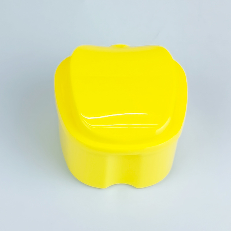 Caja de dientes dentados, caja de almacenamiento de dientes, caja de retención de aparatos dentados, caja de almacenamiento en forma de manzana, logotipo impreso image 9