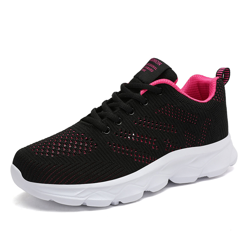 2026 primavera y verano zapatos de mujer zapatos deportivos transpirables de malla zapatos de viaje casuales de mujer zapatos de carreras de estudiantes de tejido ligero