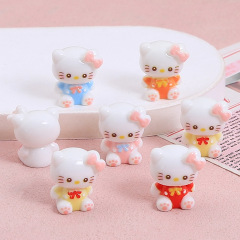 マルチカラー立体かわいい蝶ネクタイ子猫手作り diy クリーム接着剤樹脂アクセサリー小物アクセサリー材料卸売