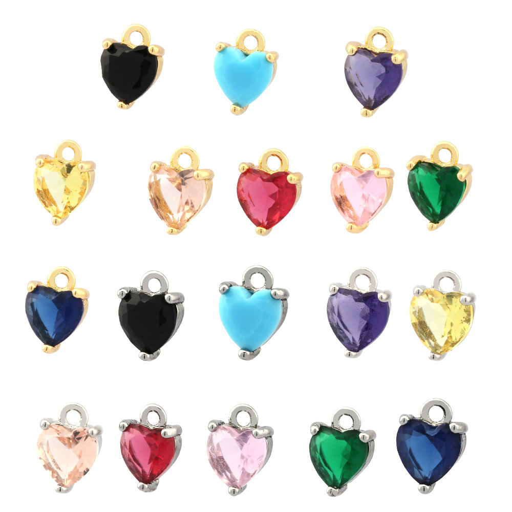 2g Weight Pendant Jewelry Making Type 18K Gold Plated Plating Material DIY Jewelry Accessories Classification 1 Piece Quantity Copper Material Heart Shape Pattern All Seasons Season Simple Style Style 1 Piece Copper 18K Gold Plated Heart Shape Pendant 20