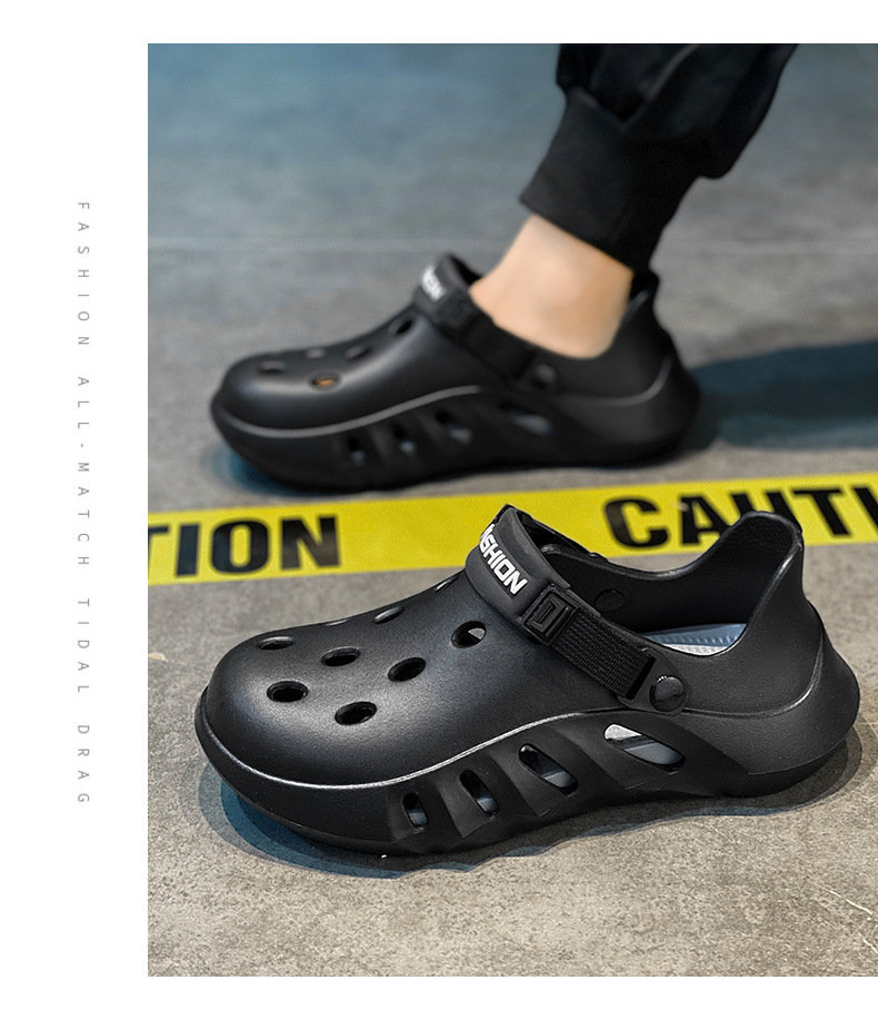 Comfortable Summer Clogs Sandals Outdoor Beach Casual Slip-on_voghion.com