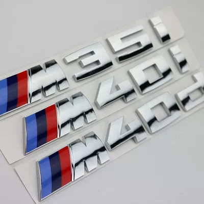 Car logo — engine displacement badges