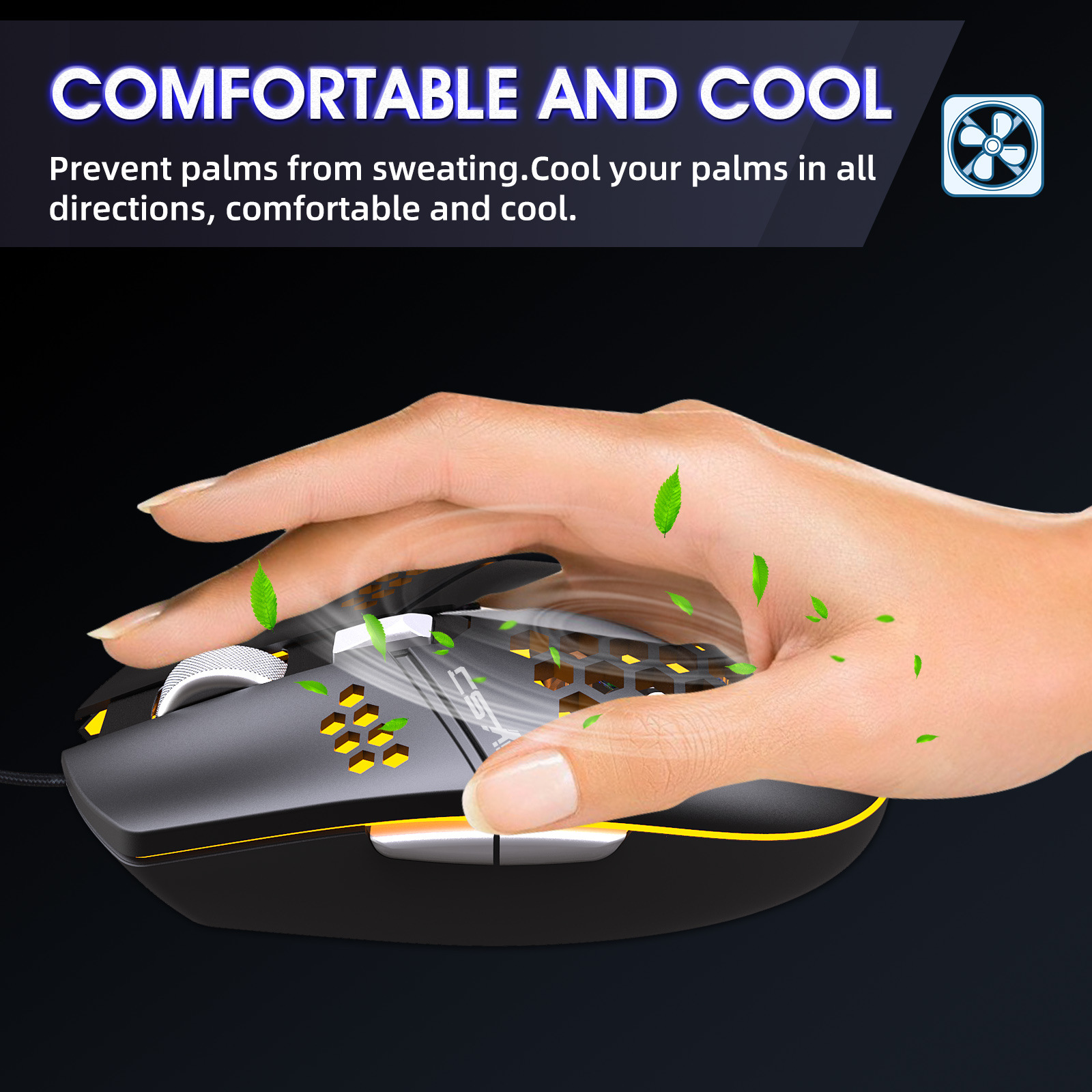 Neu 61 tasten verdrahtet beleuchtete tastatur set fan loch maus büro spiel keybaord_voghion.com