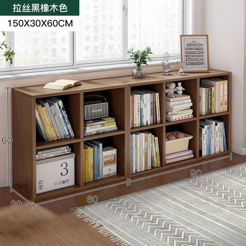 Estantería Estante de piso Estante de piso Estante de libro corto Dormitorio Combinación libre Gabinete de rejilla Ventana salediza Gabinete de almacenamiento de balcón Armario de almacenamiento