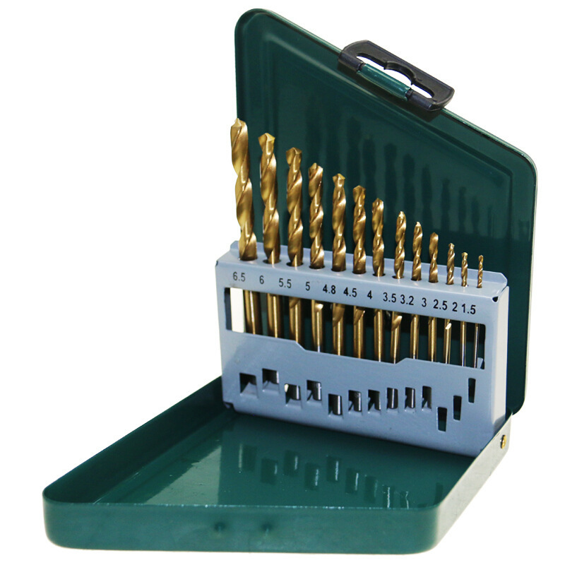 博世(BOSCH)13支1.5-6.5MM镀钛金属麻花钻头套装 2607019436