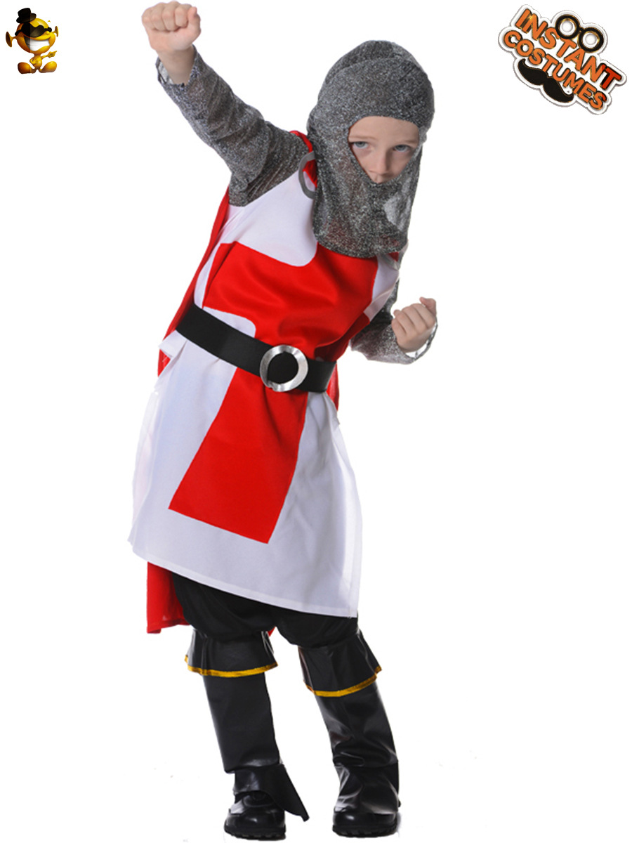 Halloween niño niños europeo cruzado soldado etapa trajes partido ropa Cosplay traje
