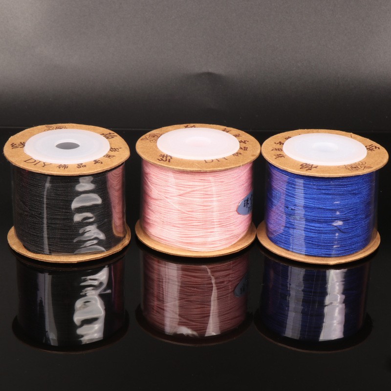 No. 71 hilo de jade sin bala hilo de cuentas hilo de trenzado línea de pulsera de cuerda roja línea de collar línea de joyería línea de perlas de Buda hilo de perlas sueltas