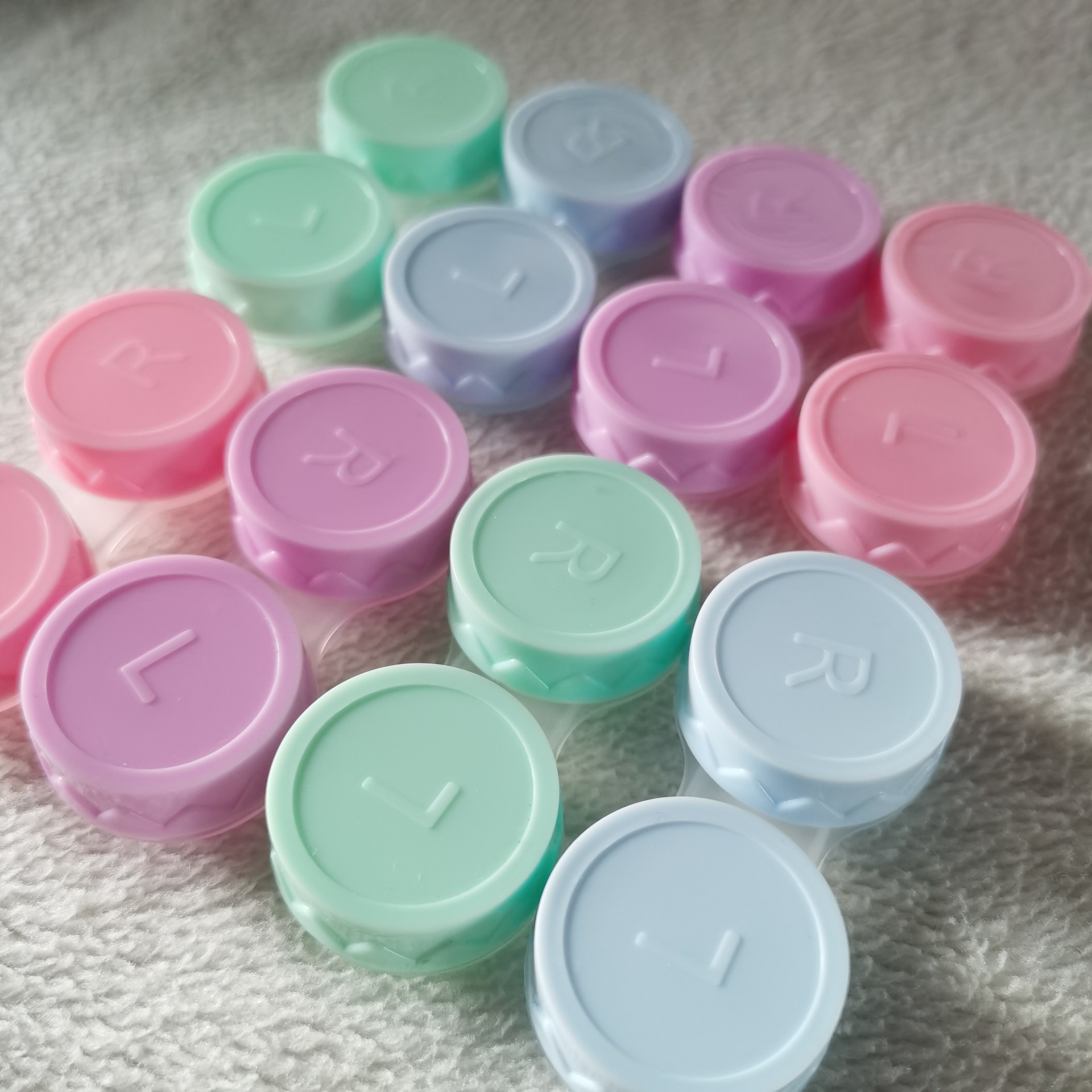 592815-G04双联盒多色隐形眼镜盒子PP材料环保简约