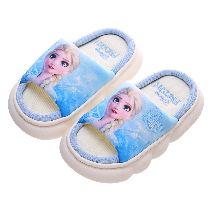 Zapatillas de lino para niños zapatillas de primavera y otoño zapatillas para niñas lindas niñas de interior y exterior niños medianos y grandes niños zapatos de Casa de bebé