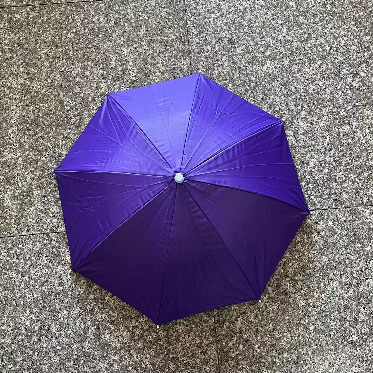Double-layer Travel Umbrella Hat, Windproof, Dual Sizes 53 / 63 cm, Compact 30 cm