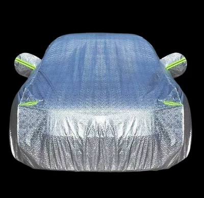Car Cover, Sun Protection, Rainproof, Heat-Insulating, Special for All Seasons, Aluminum Film Dustproof, Thickened Sunshade Cover for Sedan Su (Car clothing) - 2s-371715-hatchback-aluminum-film-mosaic