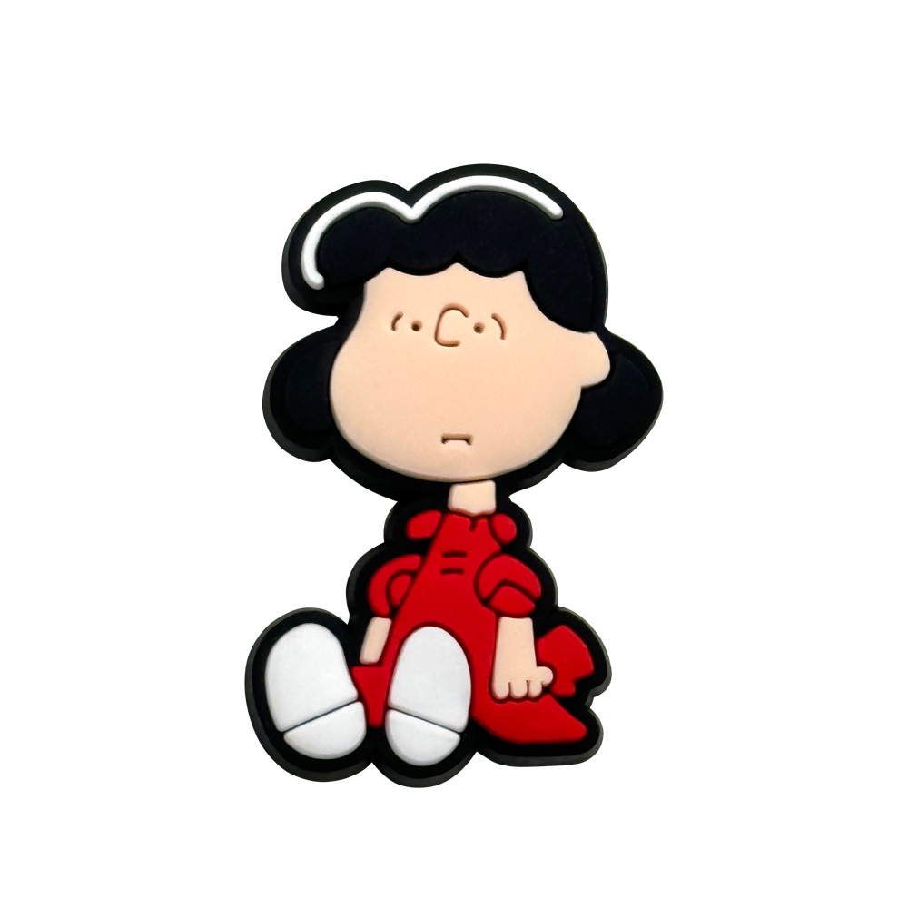 Círculos animados Snoopy zapatos flores Snoopy zapatos agujero de flores accesorios botones de zapato PVC botones de jardín botones de decoración