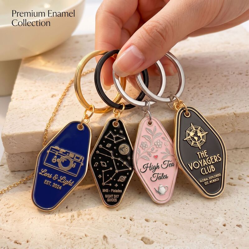 Customized Metal Keychain Hotel-Style Enamel Zinc Alloy Keychain Personalized Creative Pendant Customized Metal Keychain Hotel-Style Enamel Zinc Alloy Keychain Personalized Creative Pendant