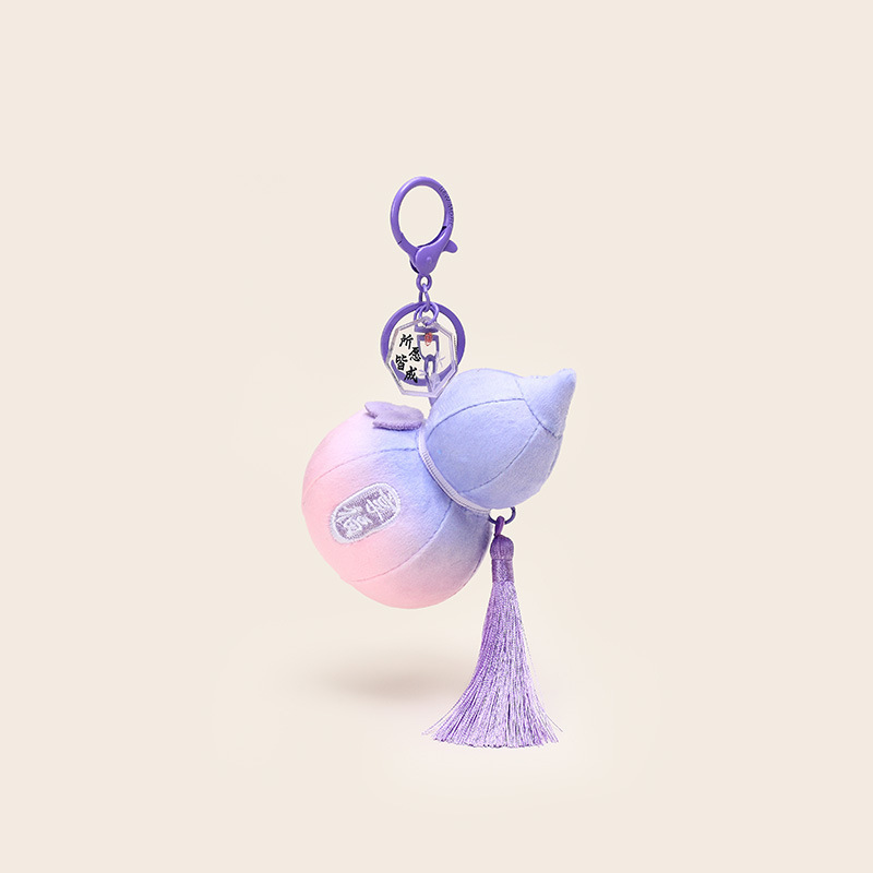 Original Design New Hangfu Gourd Plush Keychain Pendant Cute Small Hanging Buddha Department Small Gift Wholesale