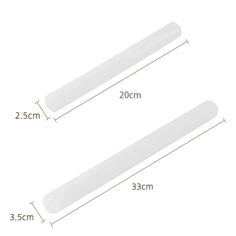 Household food grade PP rolling pin fondant dumpling skin non-stick rolling pin multi-size baking mold kitchen tools