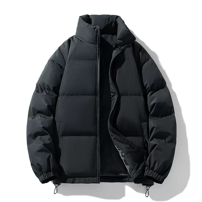 纯色立领羽绒棉服男女款2025新款冬季加厚保暖潮流休闲情侣面包服