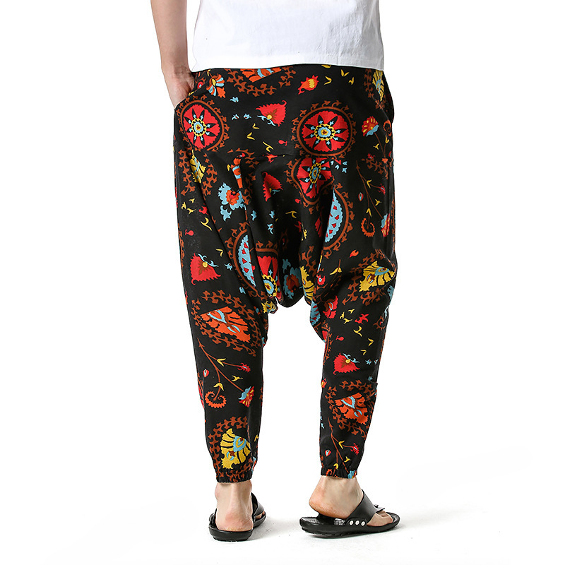men's and women's foreign trade Harun yoga pants loose bohemian pants hanging pants moth pants 11