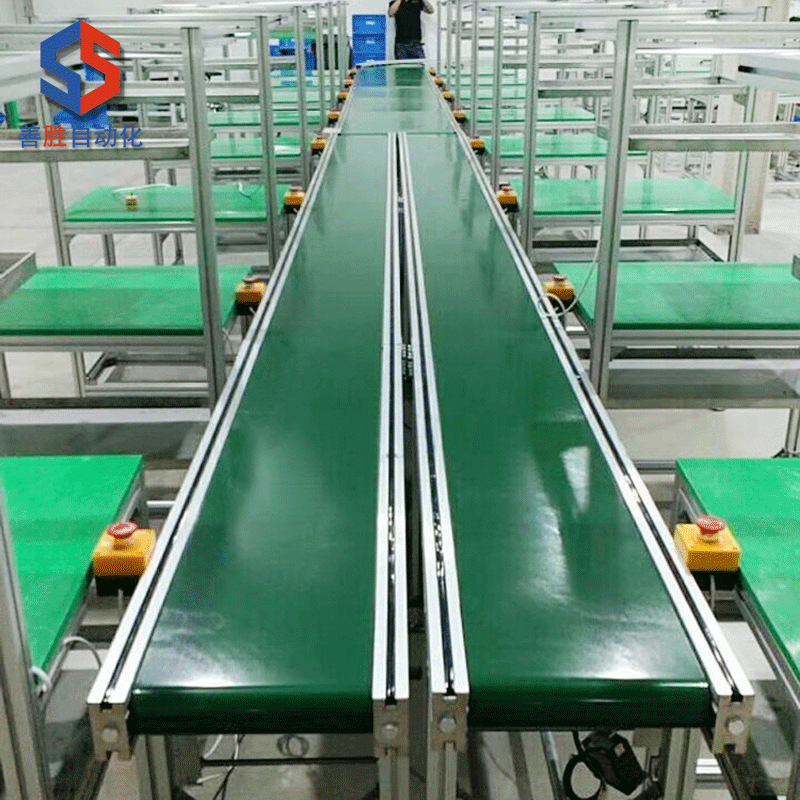 定做独立工作台双皮带车间流水线生产线皮带拉输送线装配线包装拉