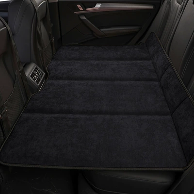 Sleeping Artifact, Bed Car Extension Vehicle-mounted inflatable bed - large-version-of-chenille-classic-black-85x140cm