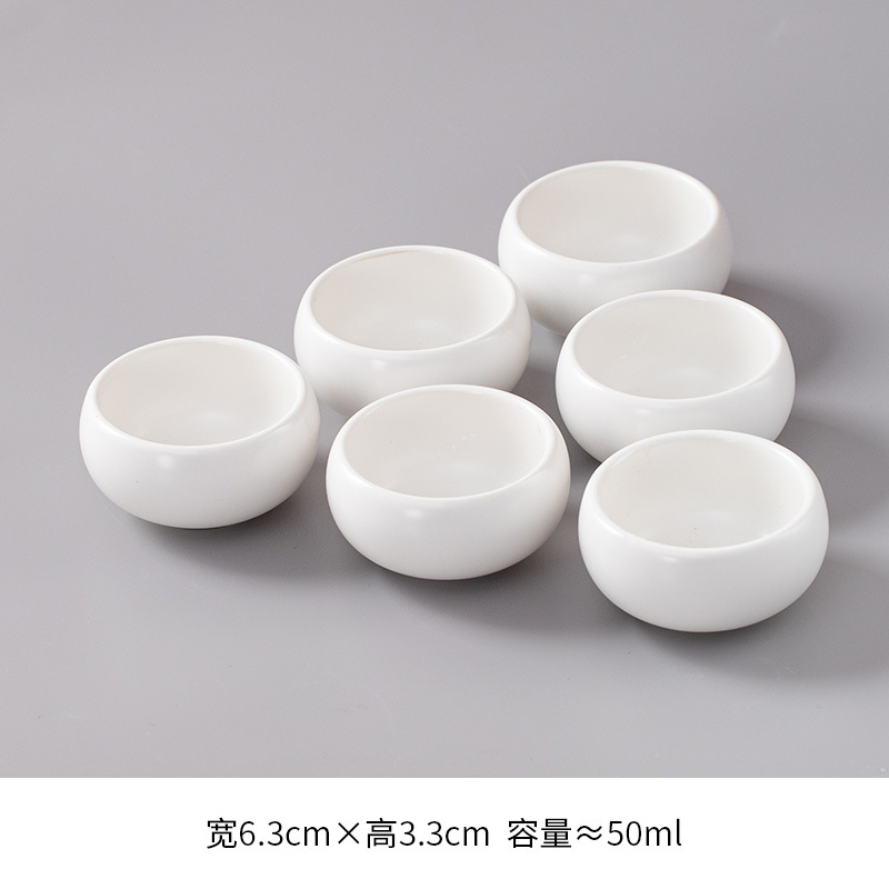 Ceramic tea cup, glass tea set, 6 pieces