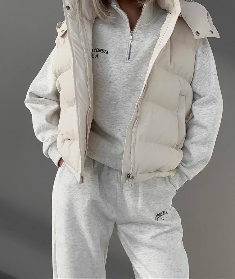 Women's Clothing autumn and winter new fashion trend hot girl street thick warm vest sleeveless cotton jacket_voghion.com