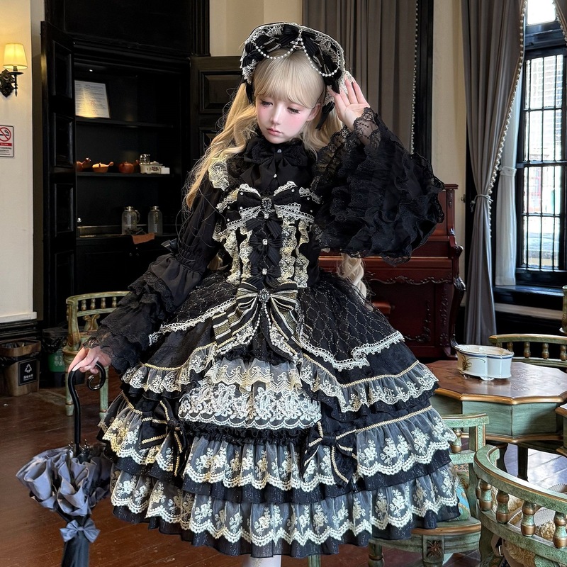 Lolita洋装doll感jsk吊带连衣裙夏季|undefined