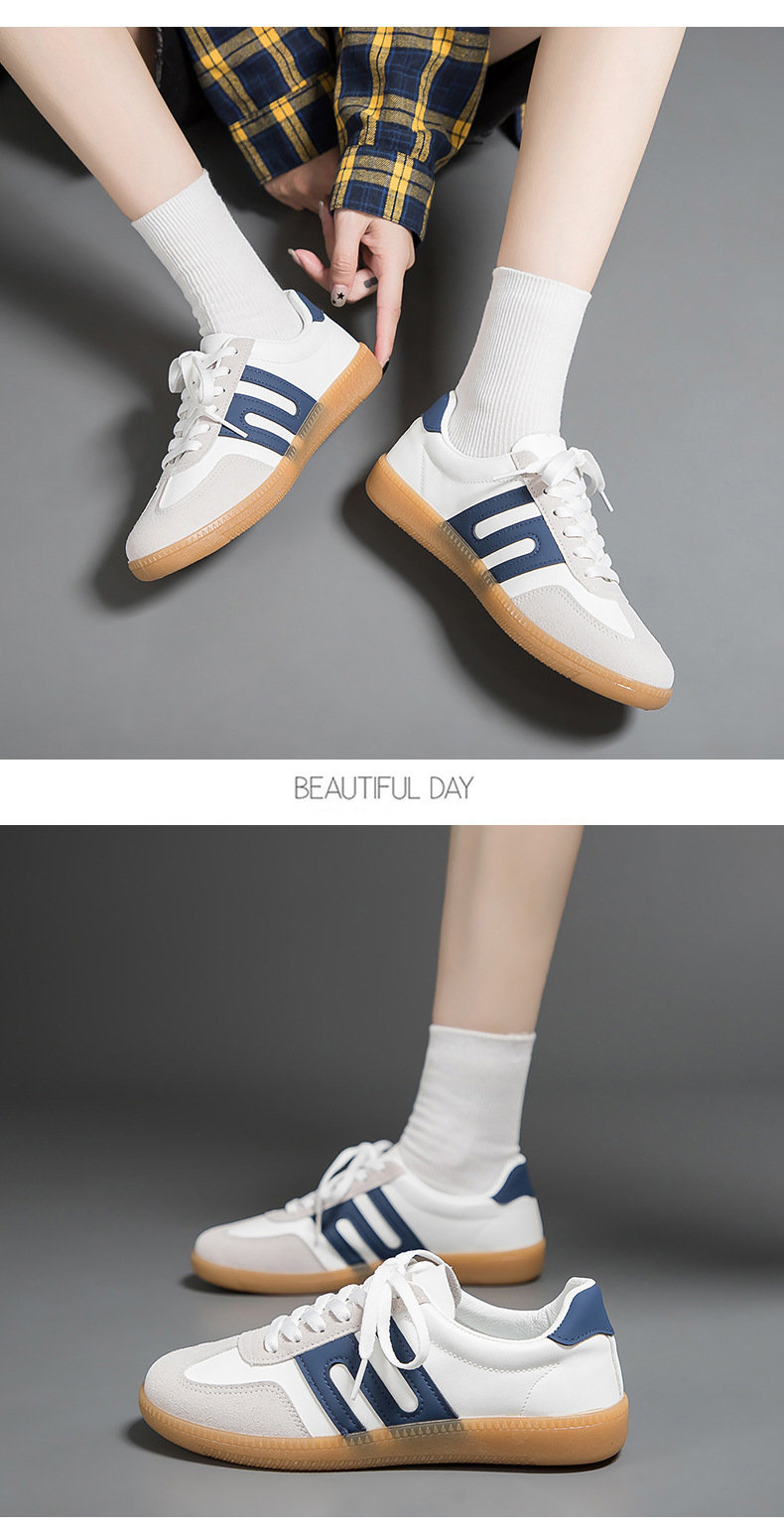 2024 neue Paar Training Runde Kappe Casual Board Lace up Kleine Weiße Schuhe frauen Herbst F8816_voghion.com