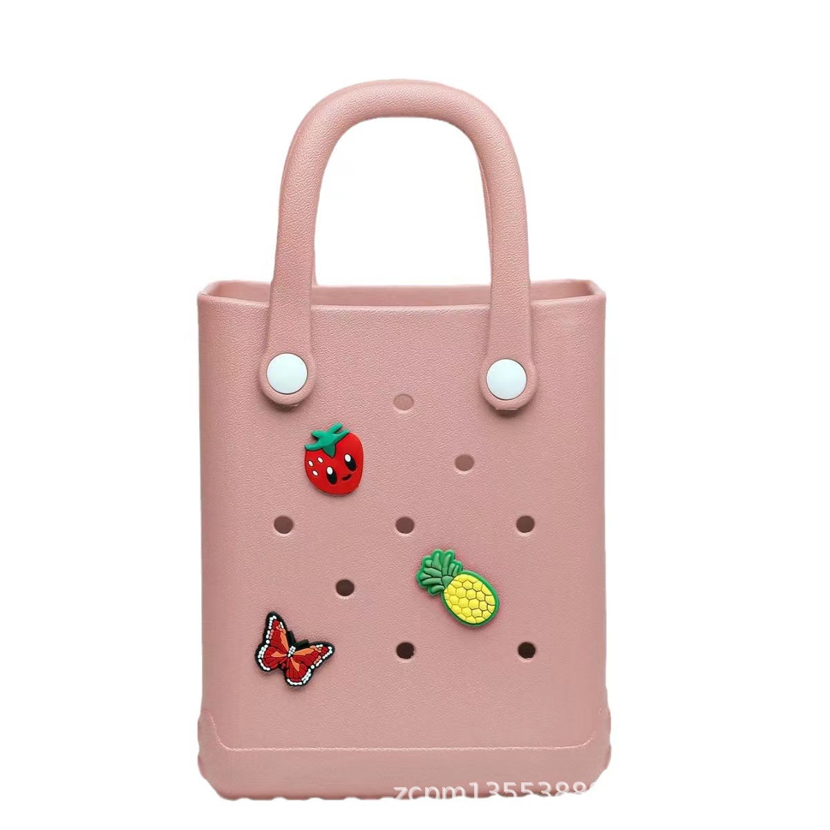 Spot al por mayor cesta de eva de un solo hombro nuevo bolso de playa de vacaciones junto al mar de gran capacidad de verano popular bolso de mano