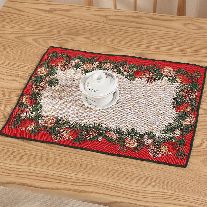 2024 nuevo cojín de Navidad cojín de muñeco de nieve de Navidad cojín de mesa de decoración familiar cojín de mesa de Navidad Jacquard