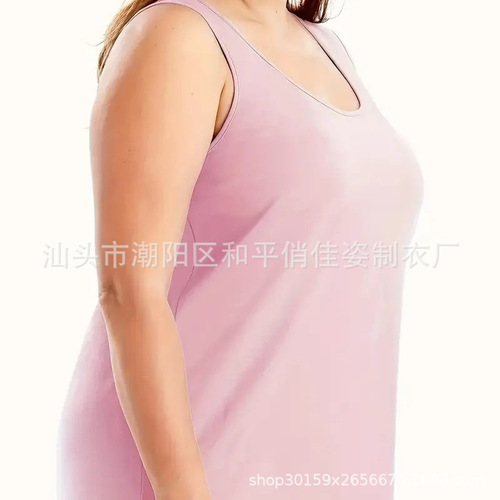 Plus-size vest bottoming shirt for girls—modal, seamless, comfortable, soft, slim-fit, autumn/winter camisole for inner layer wear.