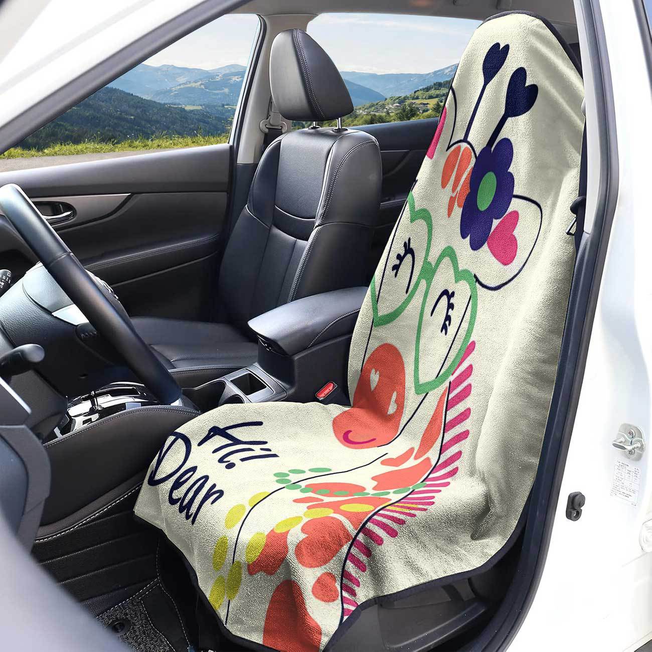 Car seat towel cover front seat protector suitable for gym and exercise, universal for all seasons, car use 44