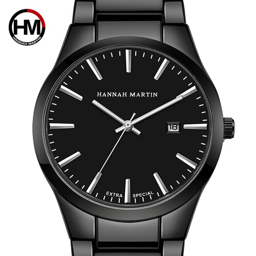 Men's steel band waterproof watch new trendy brand men's simple fashion watch quartz watch men's watch