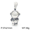 Cartoon cute astronaut hip-hop style, space pendant stainless steel