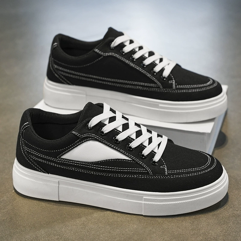 Холст мужская обувь дышащая летом 2024 новый спортивный досуг увеличен