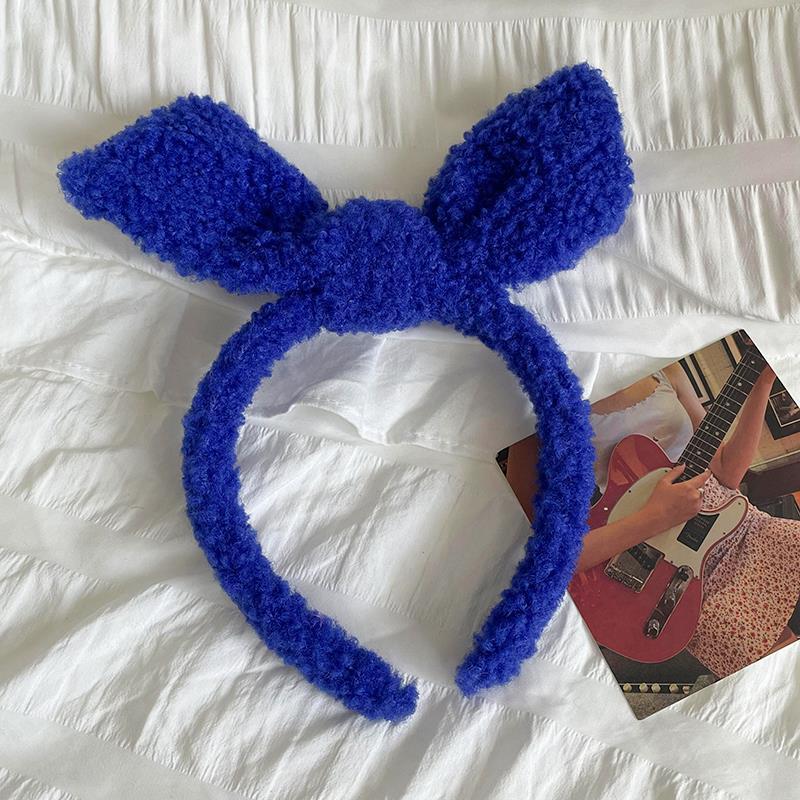 Diadema de oreja de conejo azul Klein