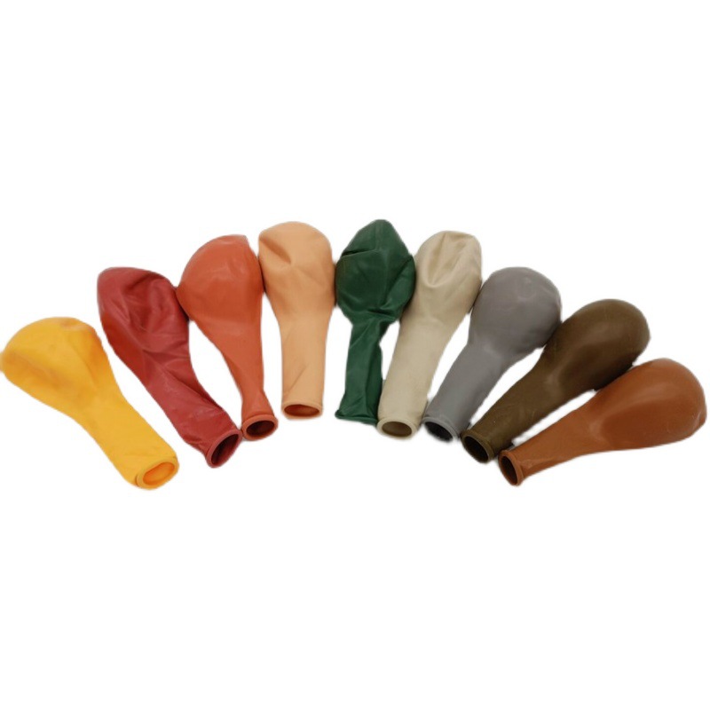 Retro color avocado apricot gray white 10 inch balloon latex birthday party wedding scene decoration