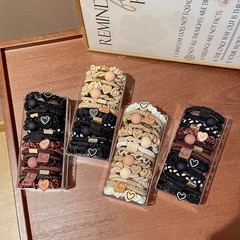 加粗高弹力无接缝头绳发圈头饰发饰皮筋ins女扎头学生高颜值批发