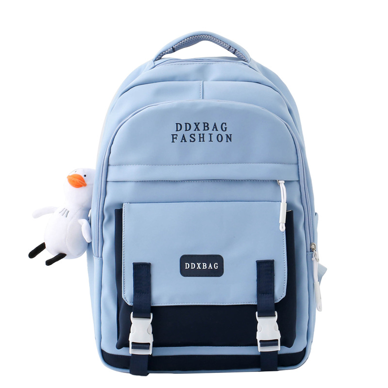 Mochila mujer estudiante de escuela secundaria ligero simple gran capacidad mochila estudiante de escuela secundaria estudiante universitario mochila japonesa ins chica