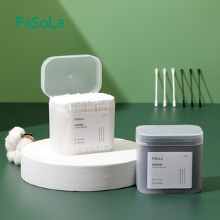 Fasola Cotton Swabs for Ear Picking, Cotton Swabs for Ear Picking, Special Cleaning Blackheads, Disposable Cotton Swabs for Adults at Home